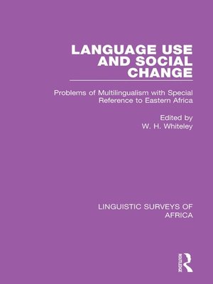 cover image of Language Use and Social Change